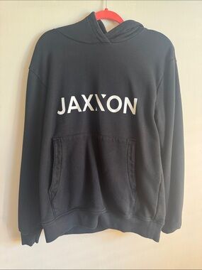JAXXON Black Logo Pullover Hoodie